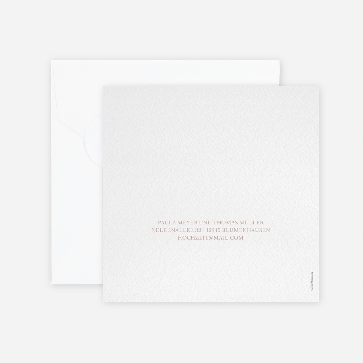 Hochzeitseinladung Liebesgarten