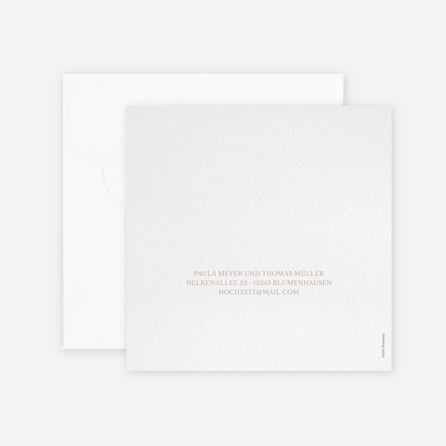 Hochzeitseinladung Liebesgarten