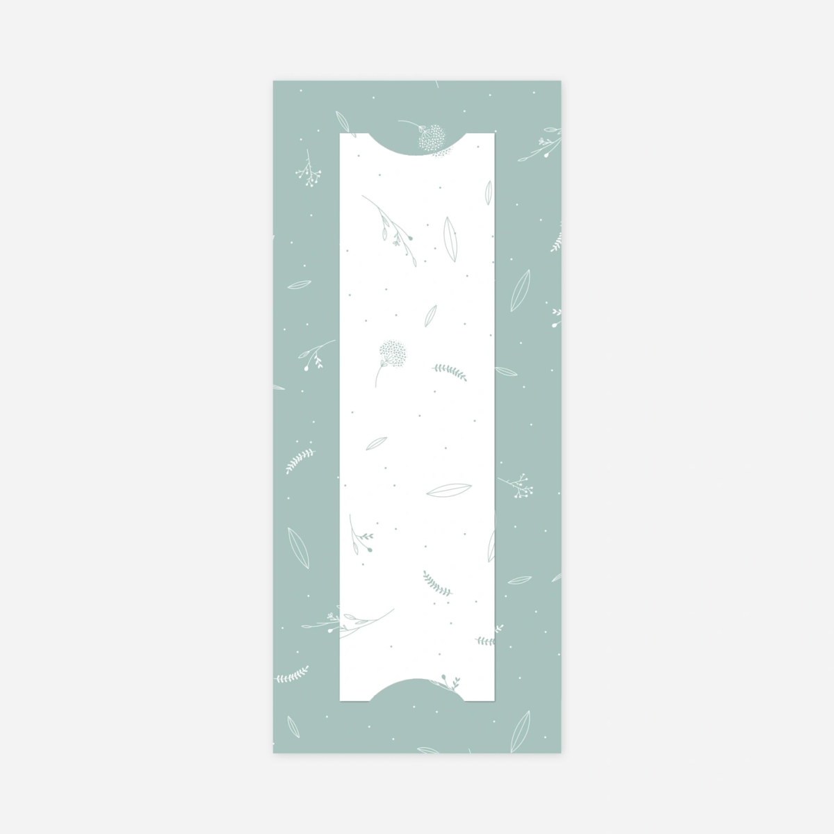 Dankeskarte Geburt Liebliches Blattwerk Bunt