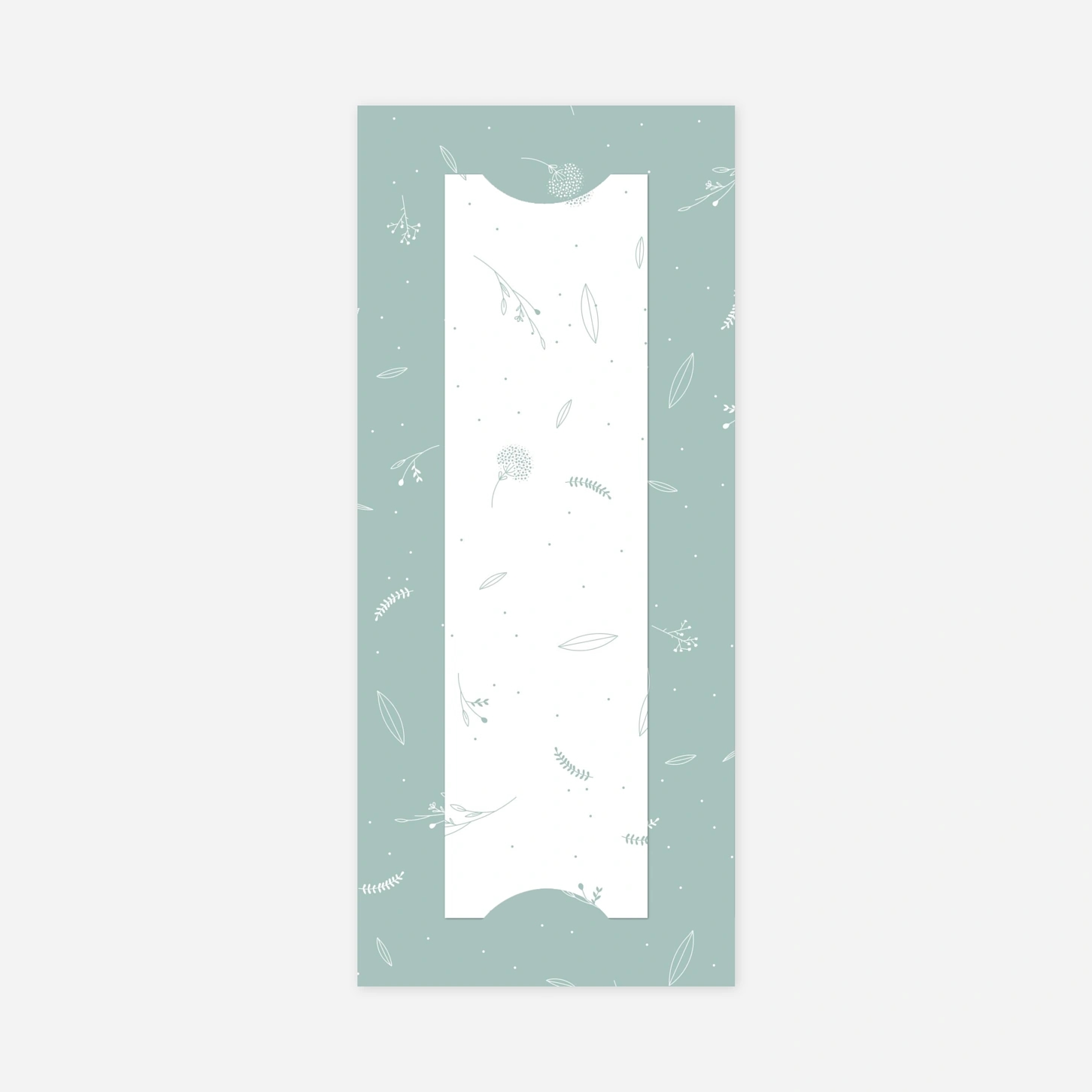 Dankeskarte Geburt Liebliches Blattwerk Bunt