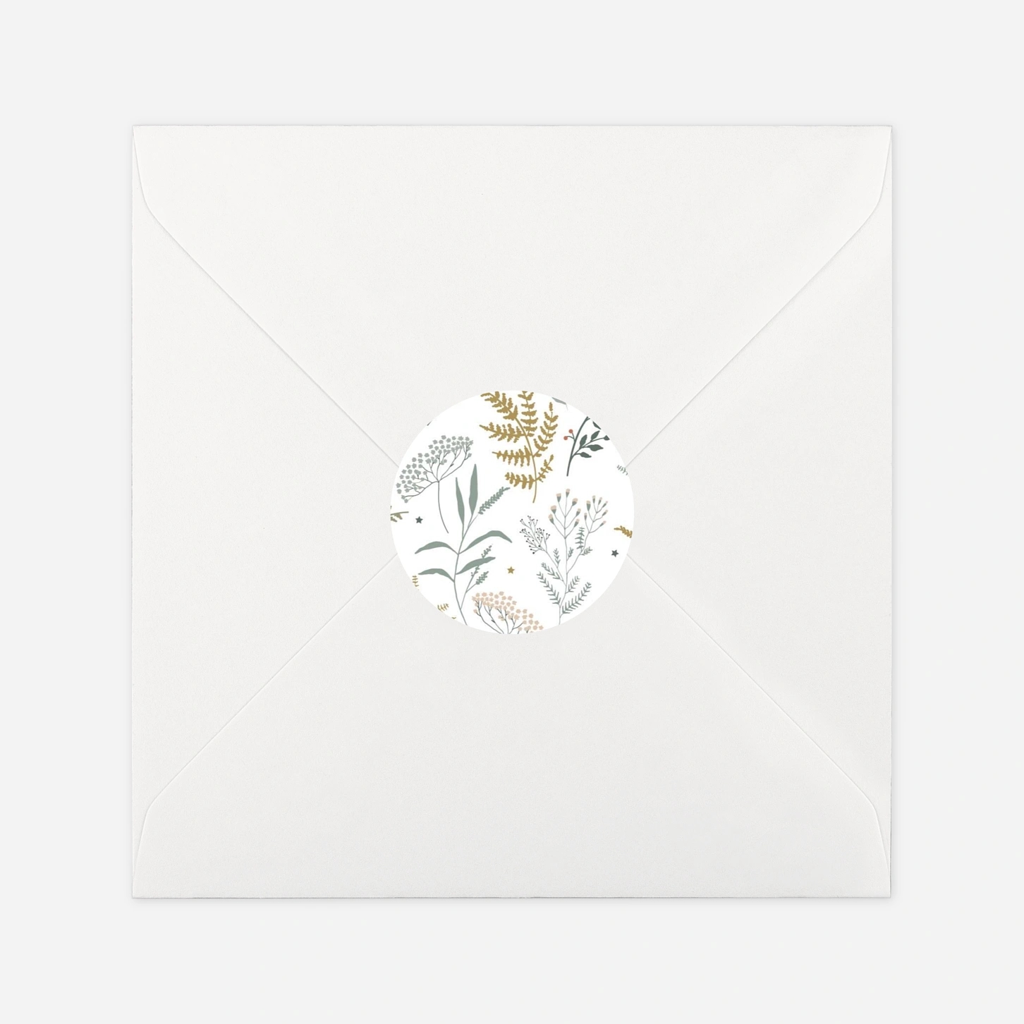 Geschenkaufkleber Weihnachten Liberty Blumen