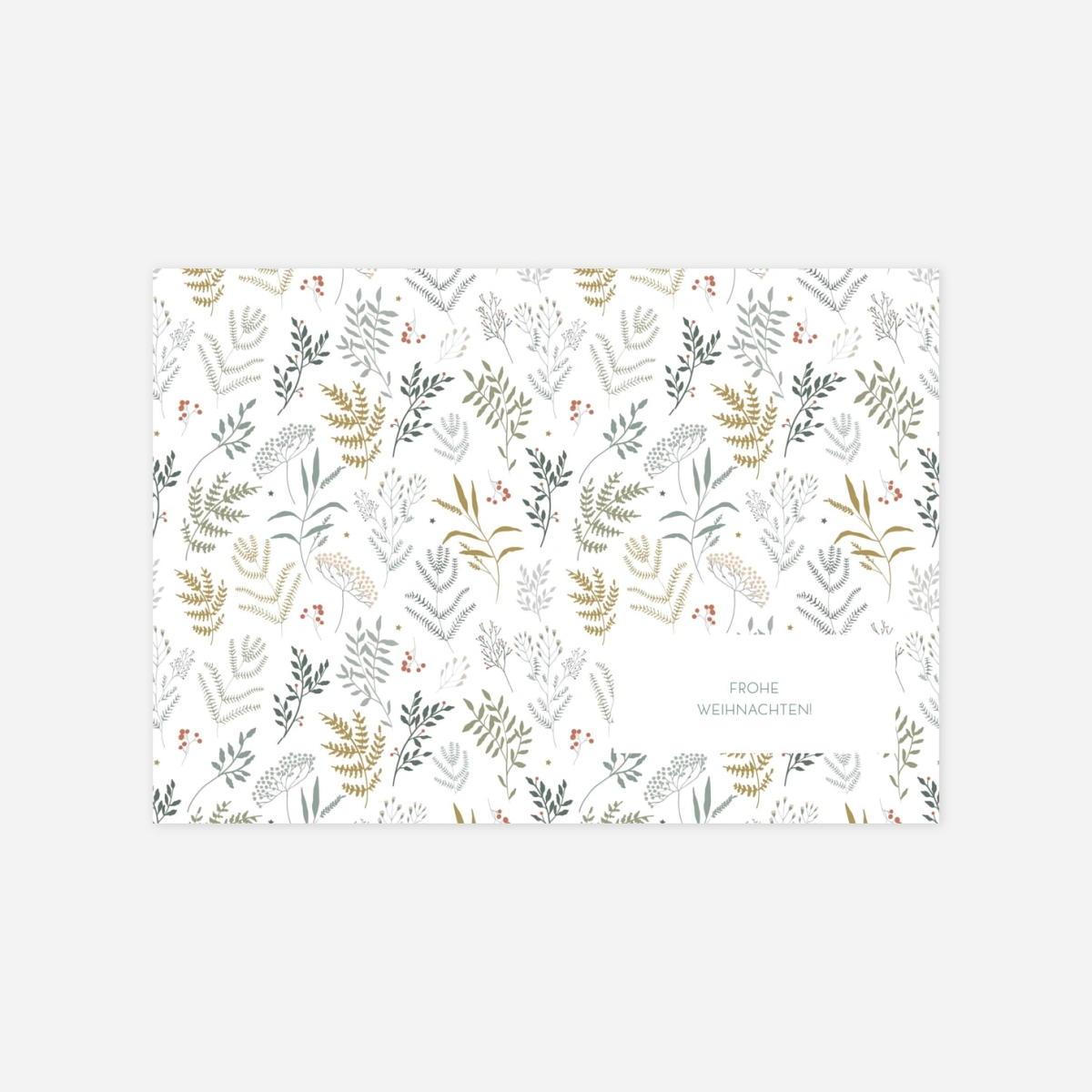 Weihnachtskarte Liberty Blumen