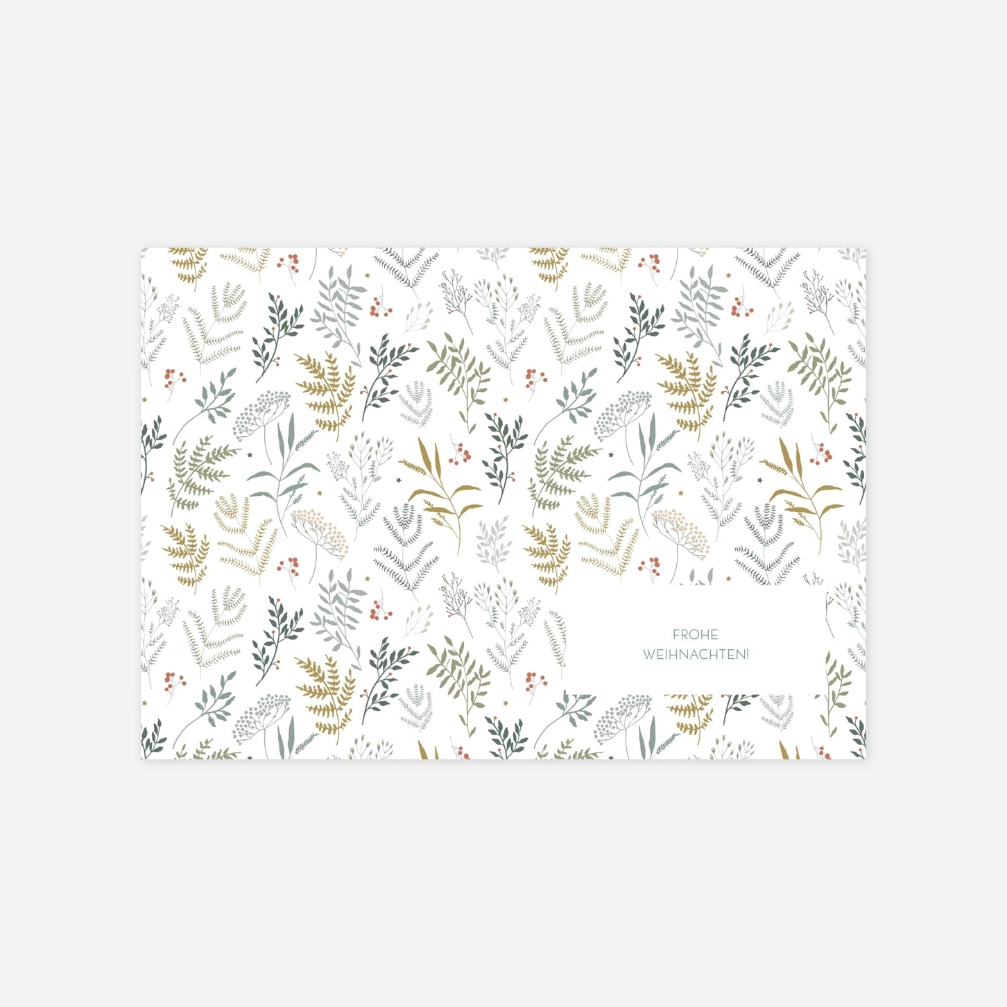 Weihnachtskarte Liberty Blumen