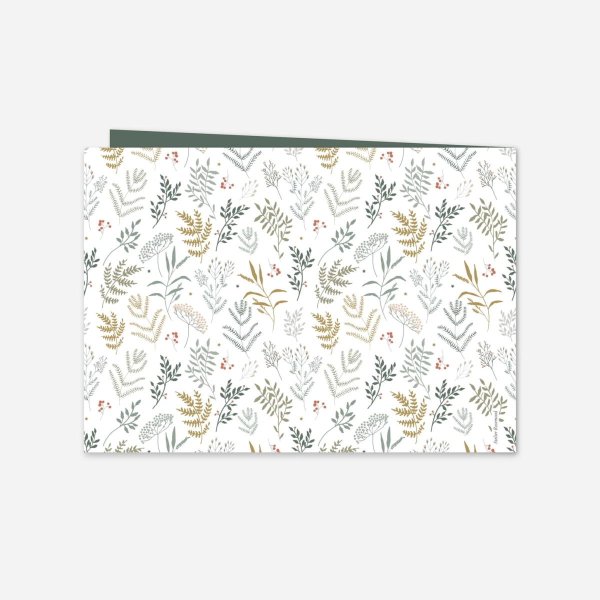 Weihnachtskarte Liberty Blumen