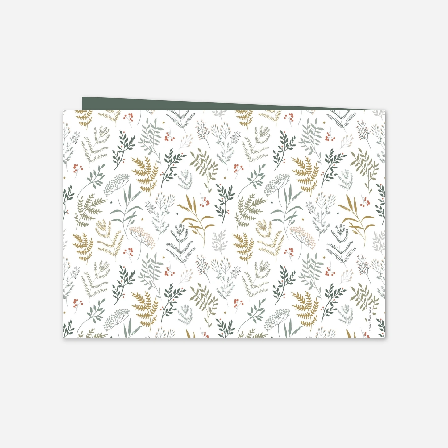 Weihnachtskarte Liberty Blumen