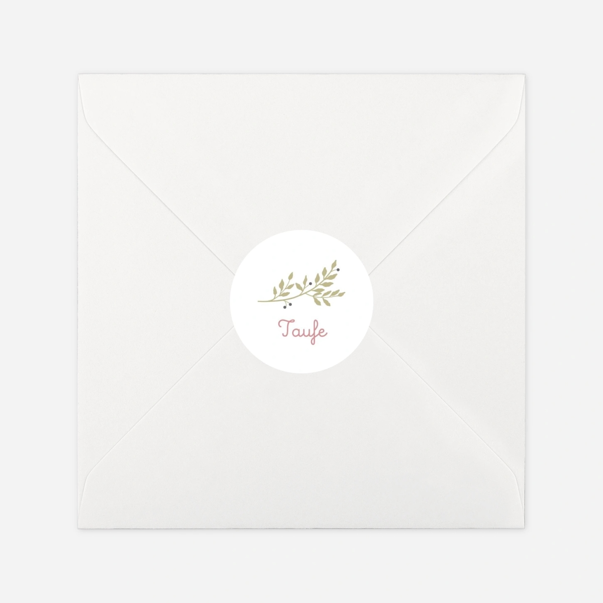 Aufkleber Taufe Liberty Blumen