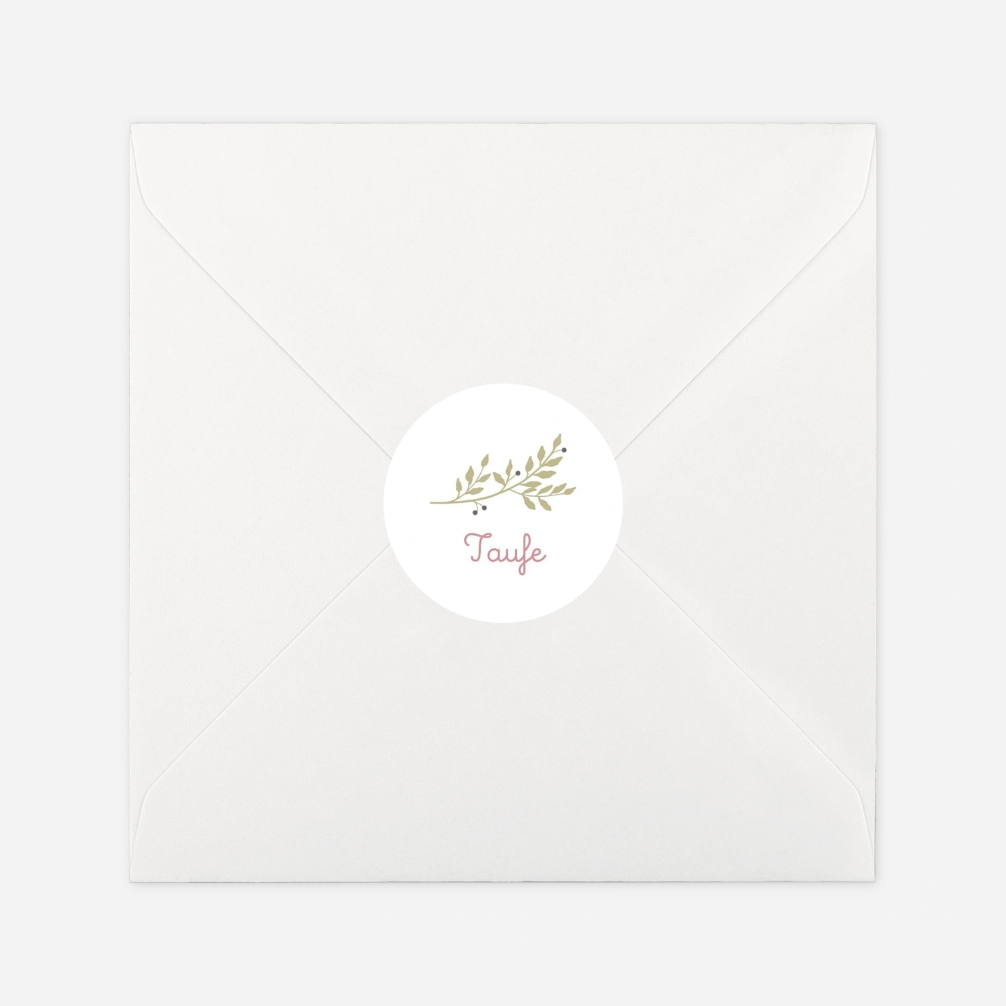 Aufkleber Taufe Liberty Blumen