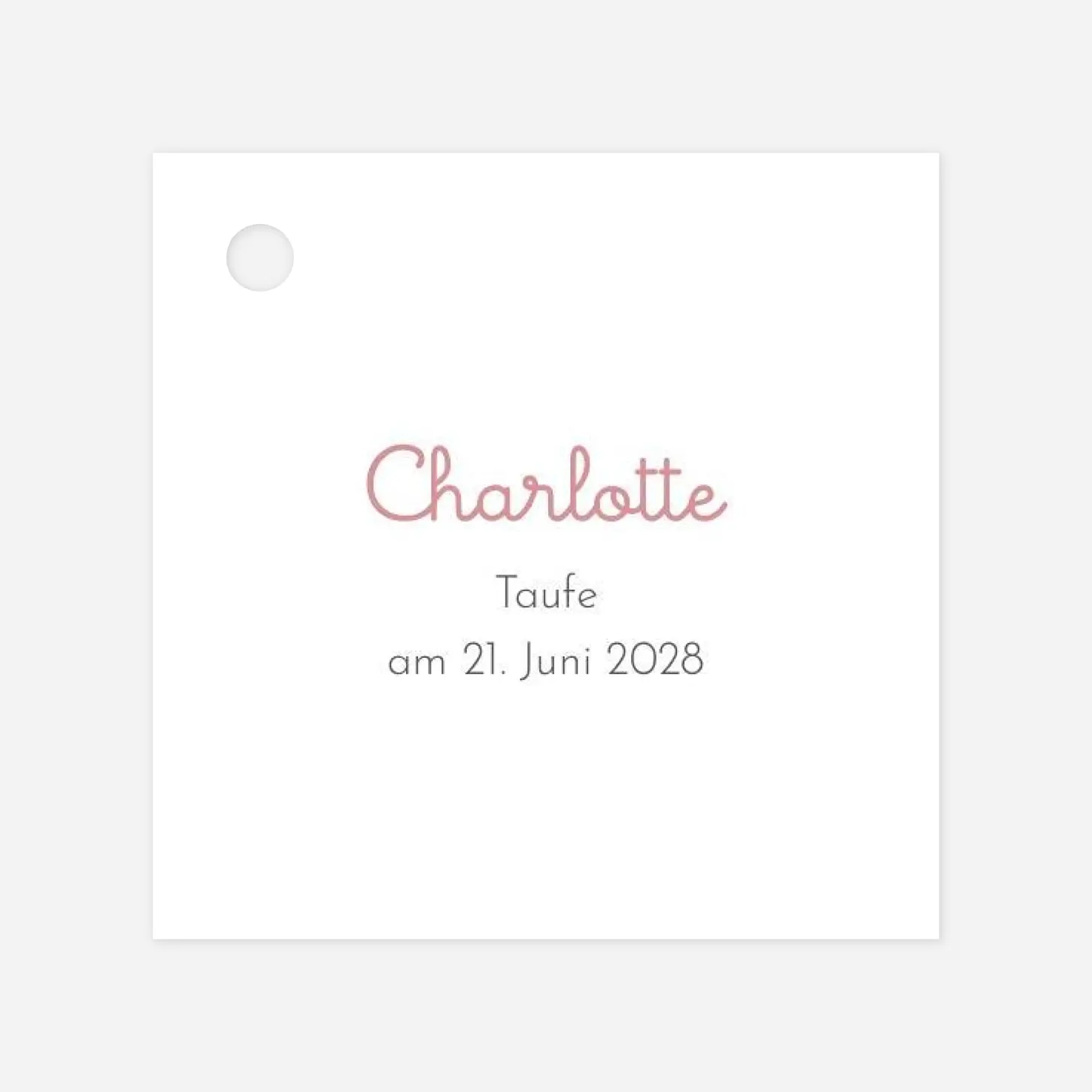 Anhänger Taufe Liberty Blumen