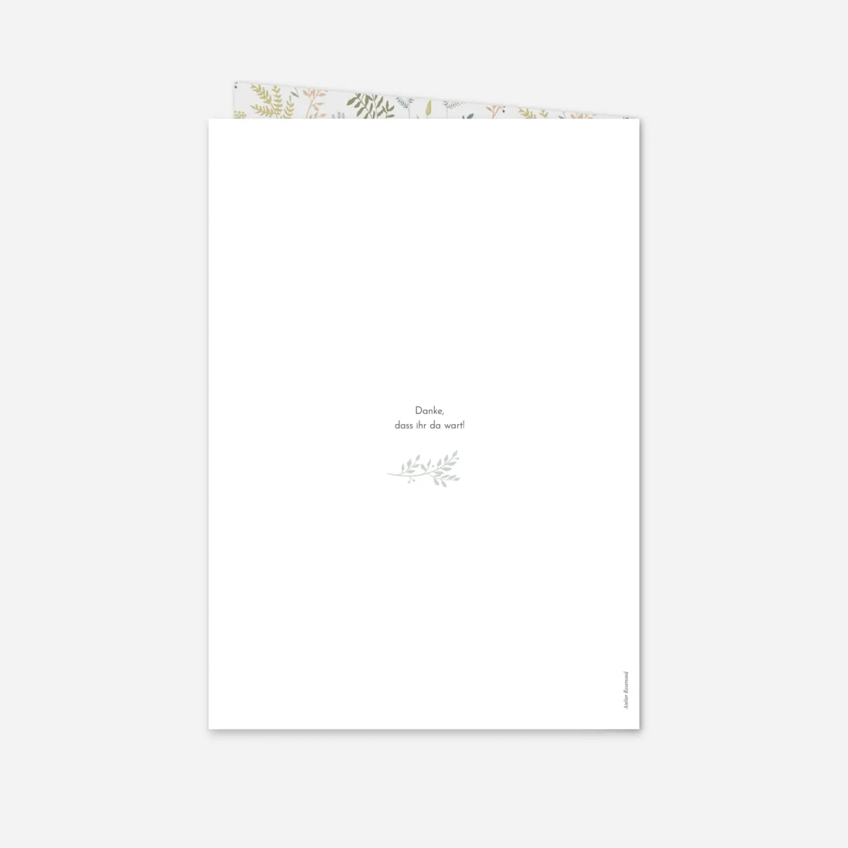 Kirchenheft Taufe Liberty Blumen