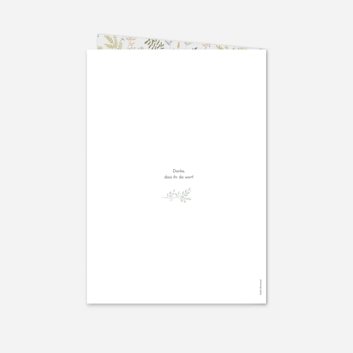 Kirchenheft Taufe Liberty Blumen