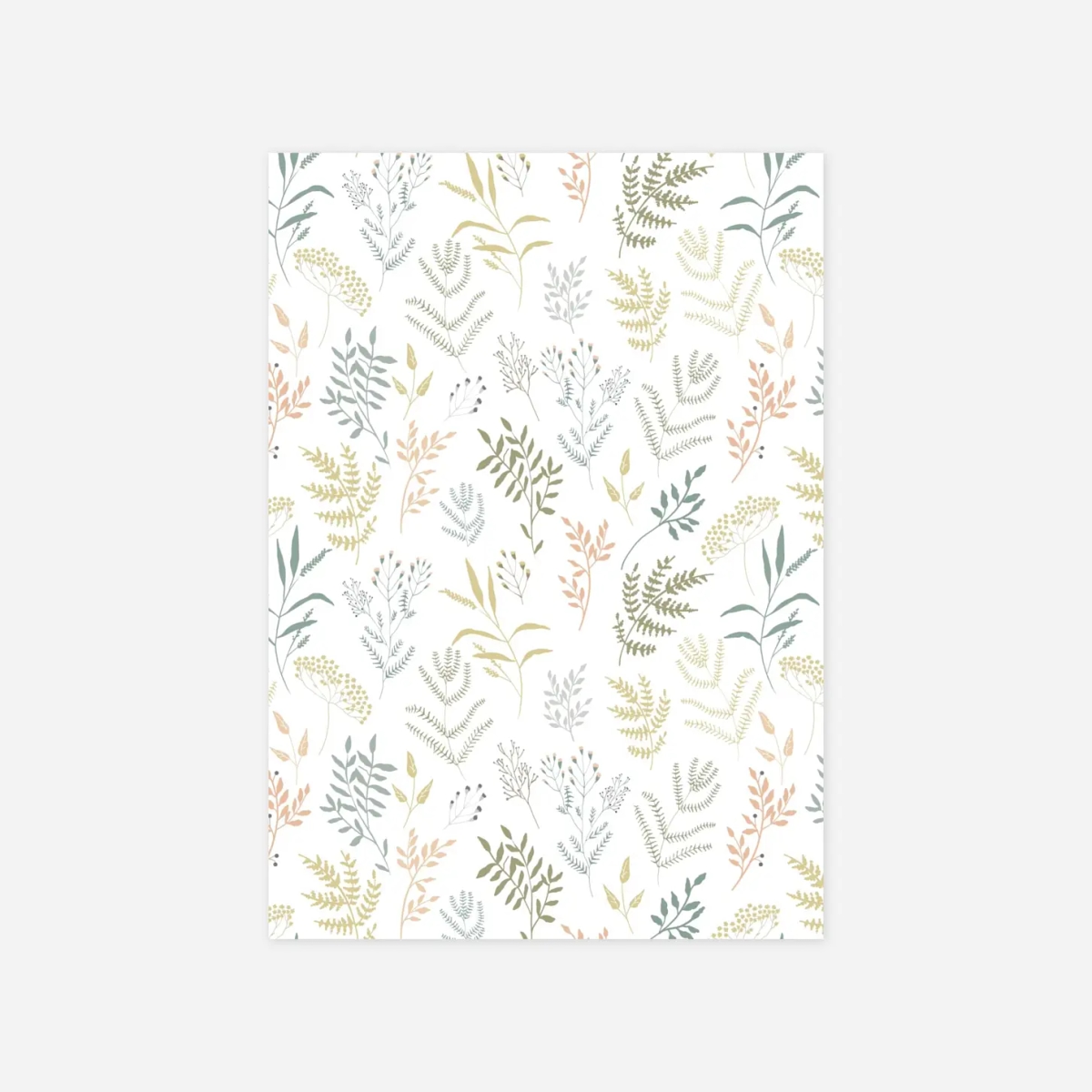 Menükarte Taufe Liberty Blumen