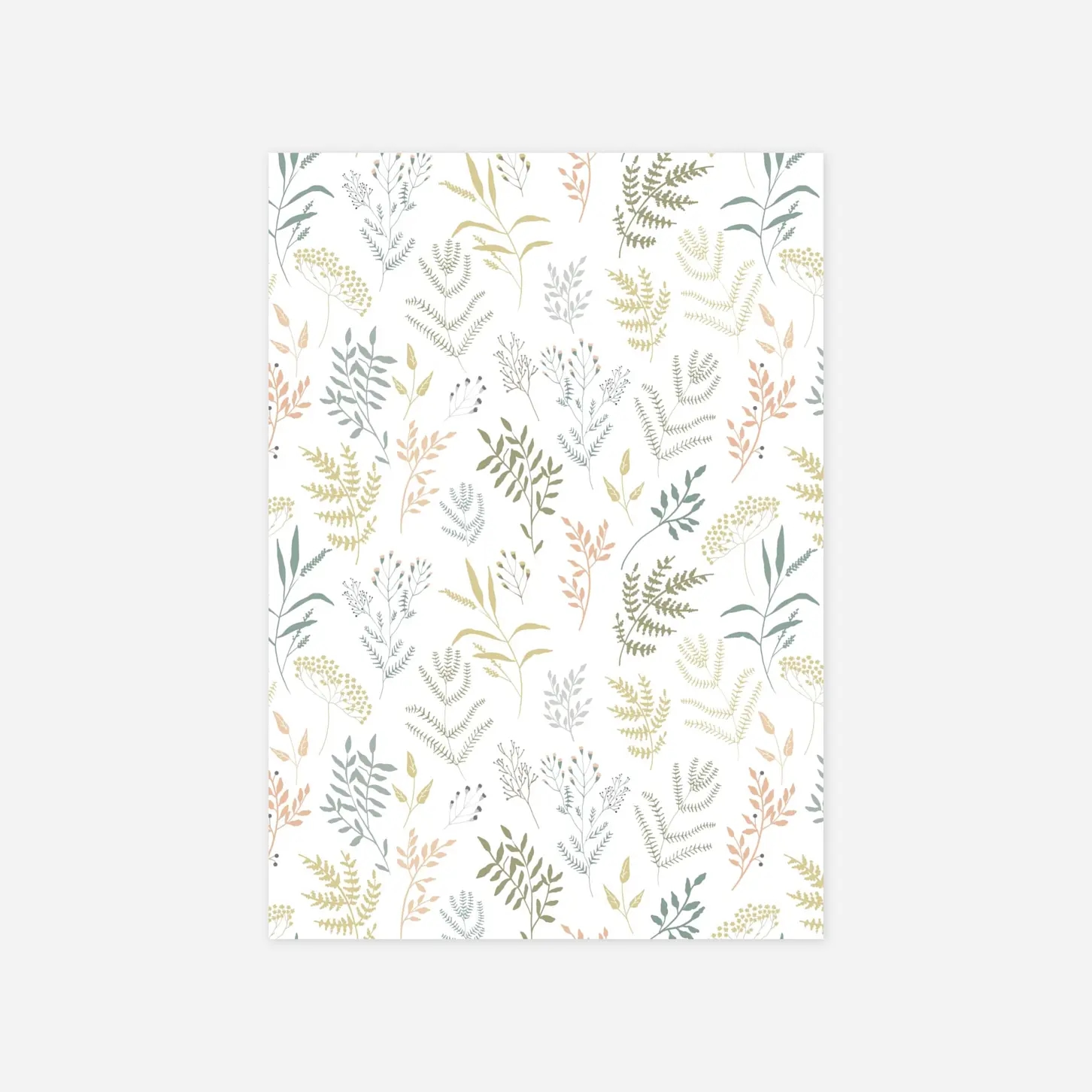 Menükarte Taufe Liberty Blumen