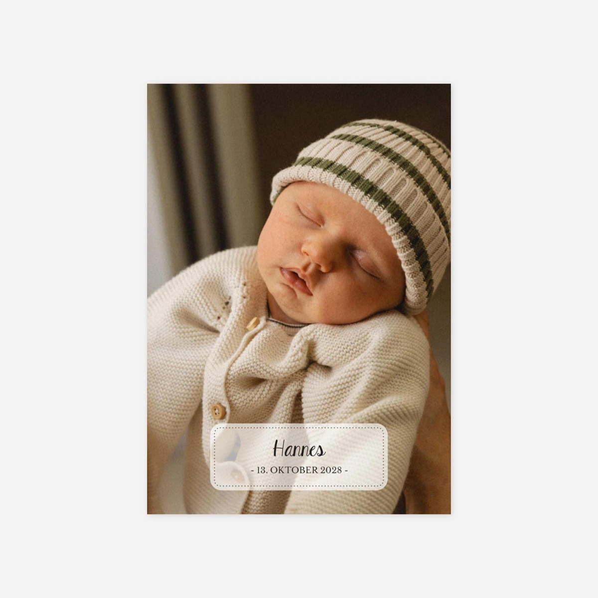 Geburtskarte Herzenslicht