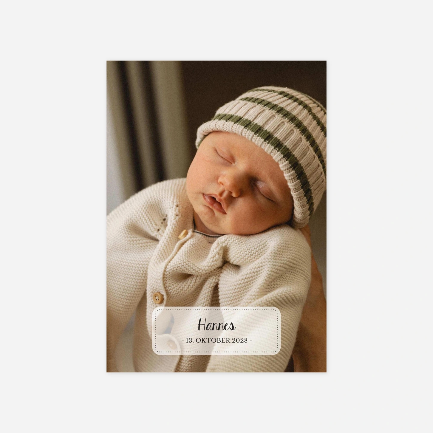 Geburtskarte Herzenslicht