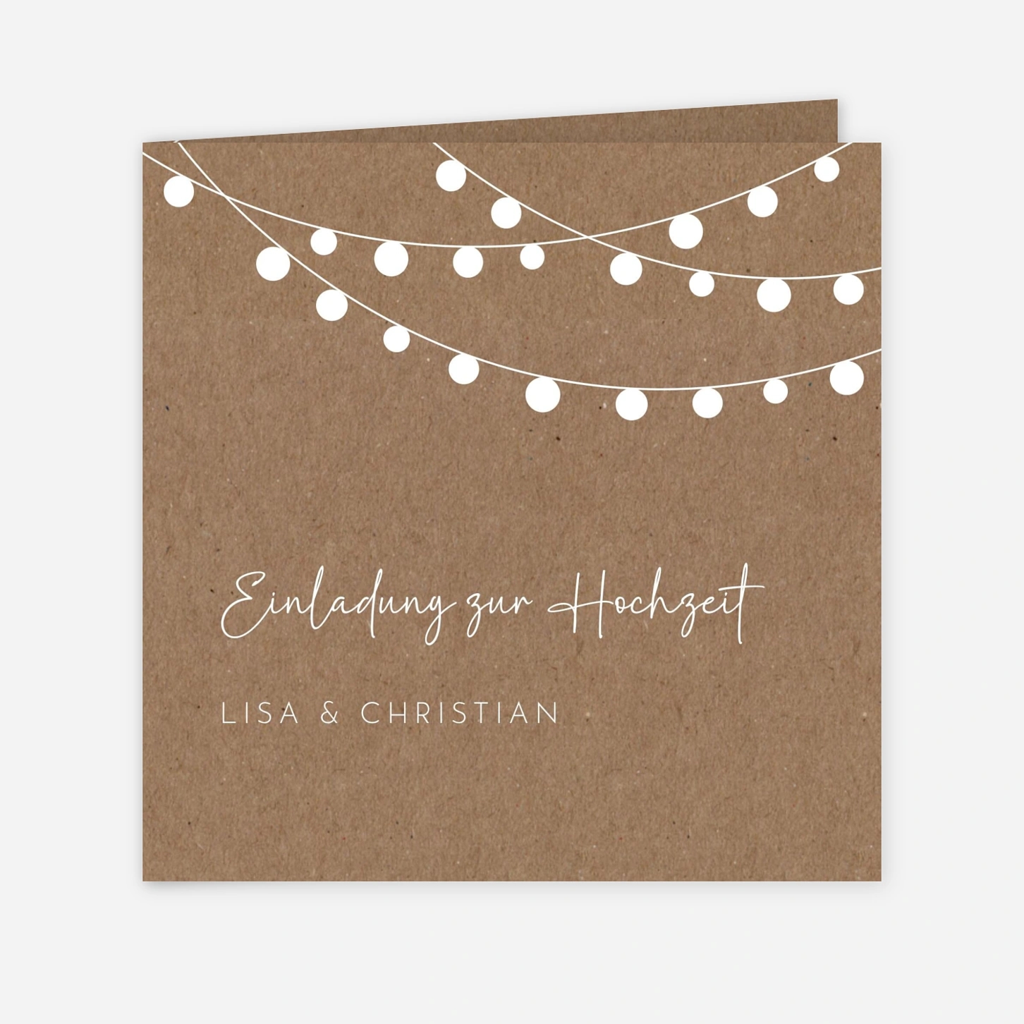 Hochzeitseinladung Liebeslicht