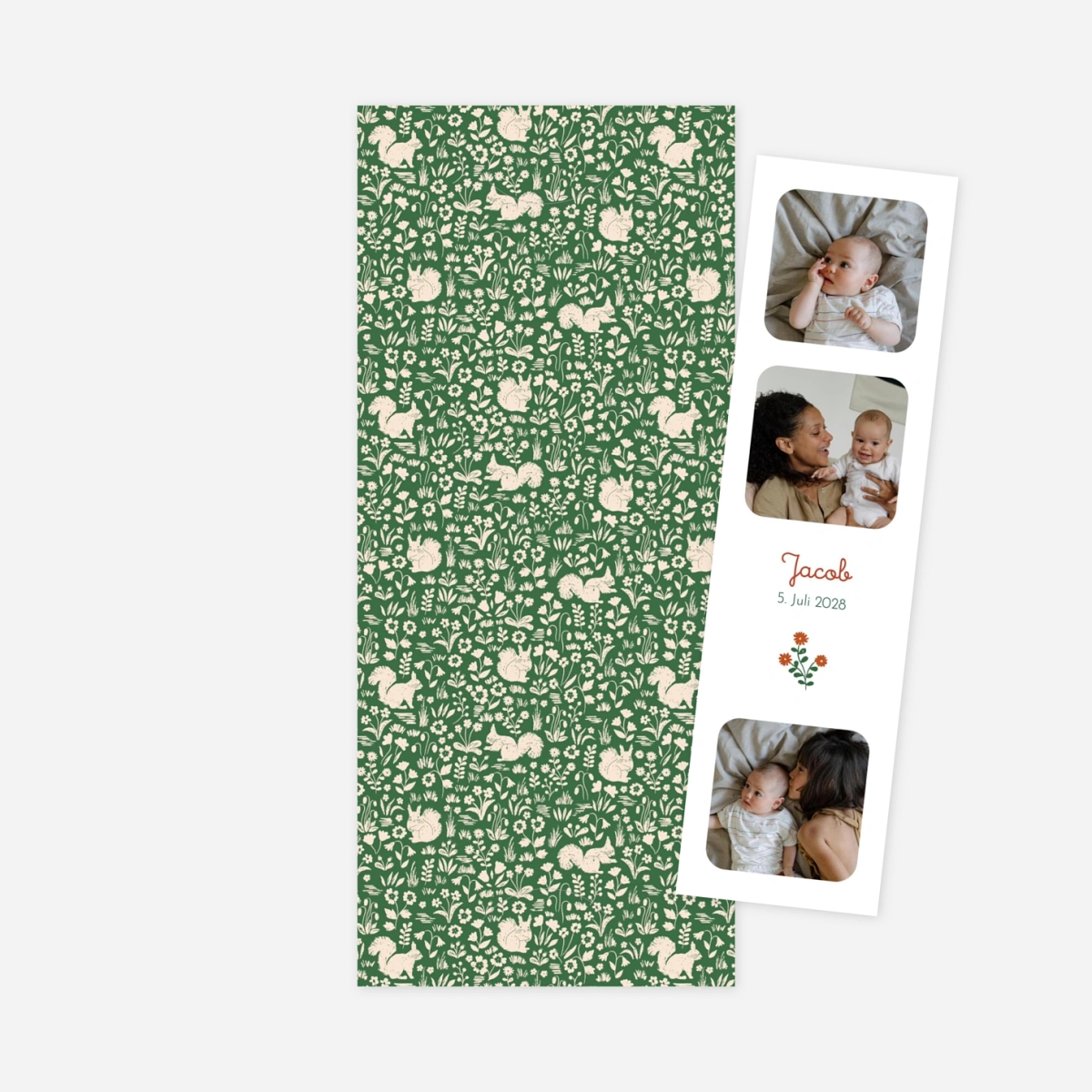 Geburtskarte Liberty Eichhörnchen