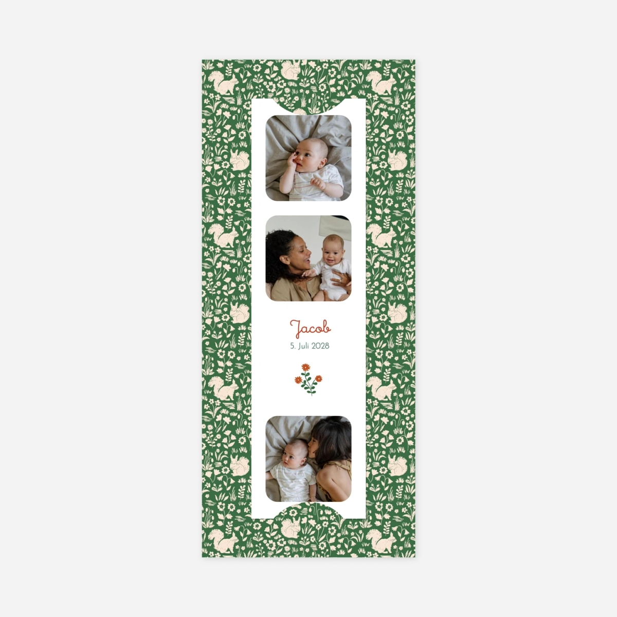 Geburtskarte Liberty Eichhörnchen