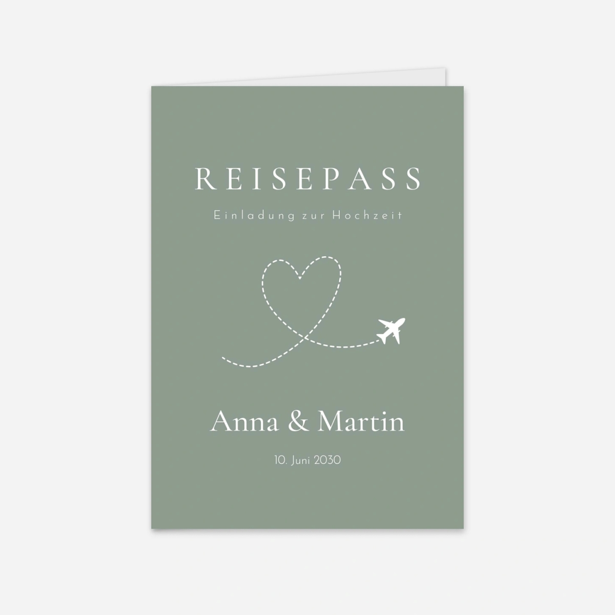 Hochzeitseinladung Liebesreise