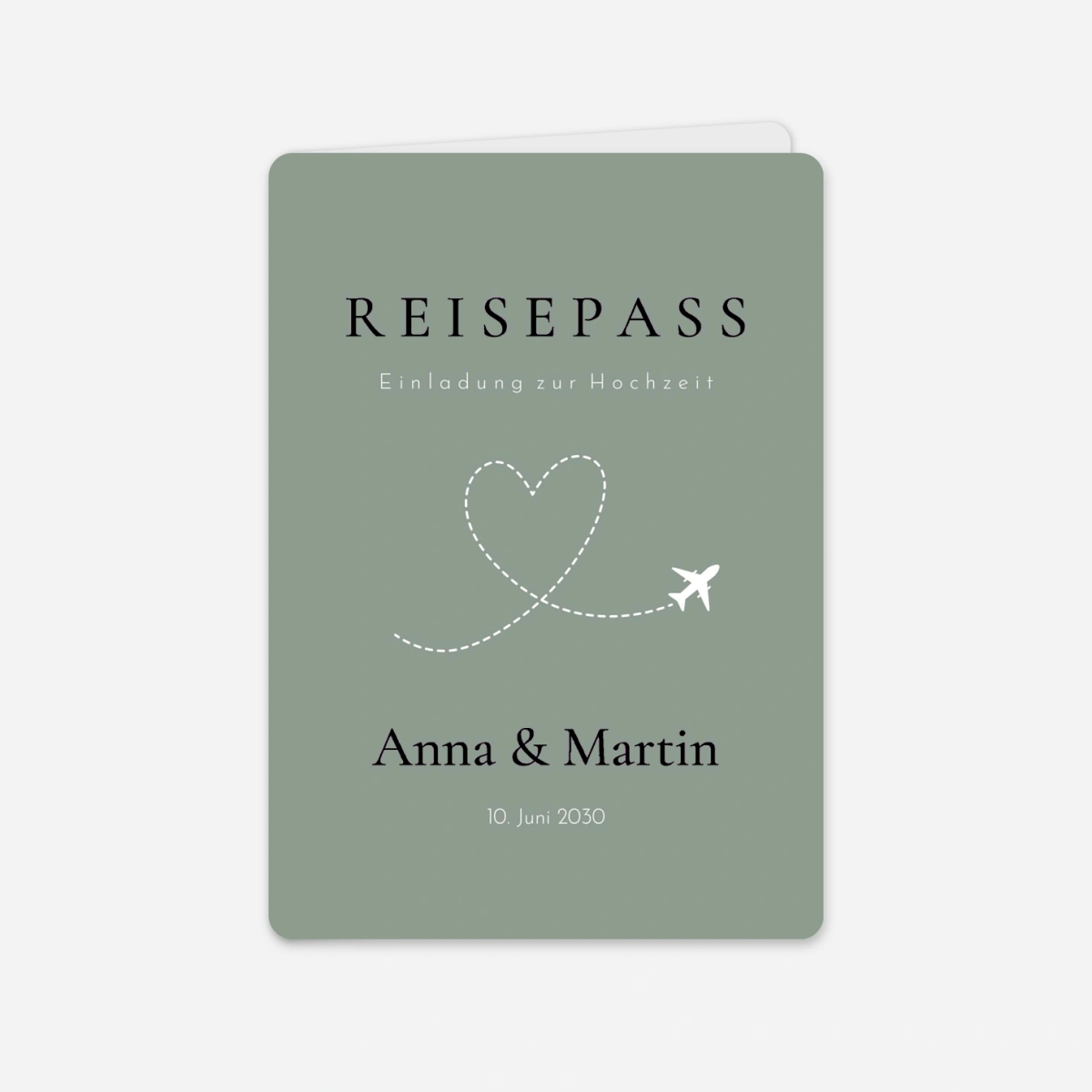 Hochzeitseinladung Liebesreise