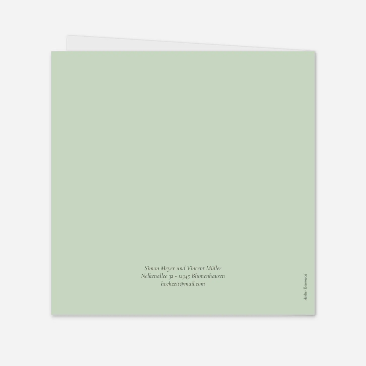 Hochzeitseinladung Liebeserklärung