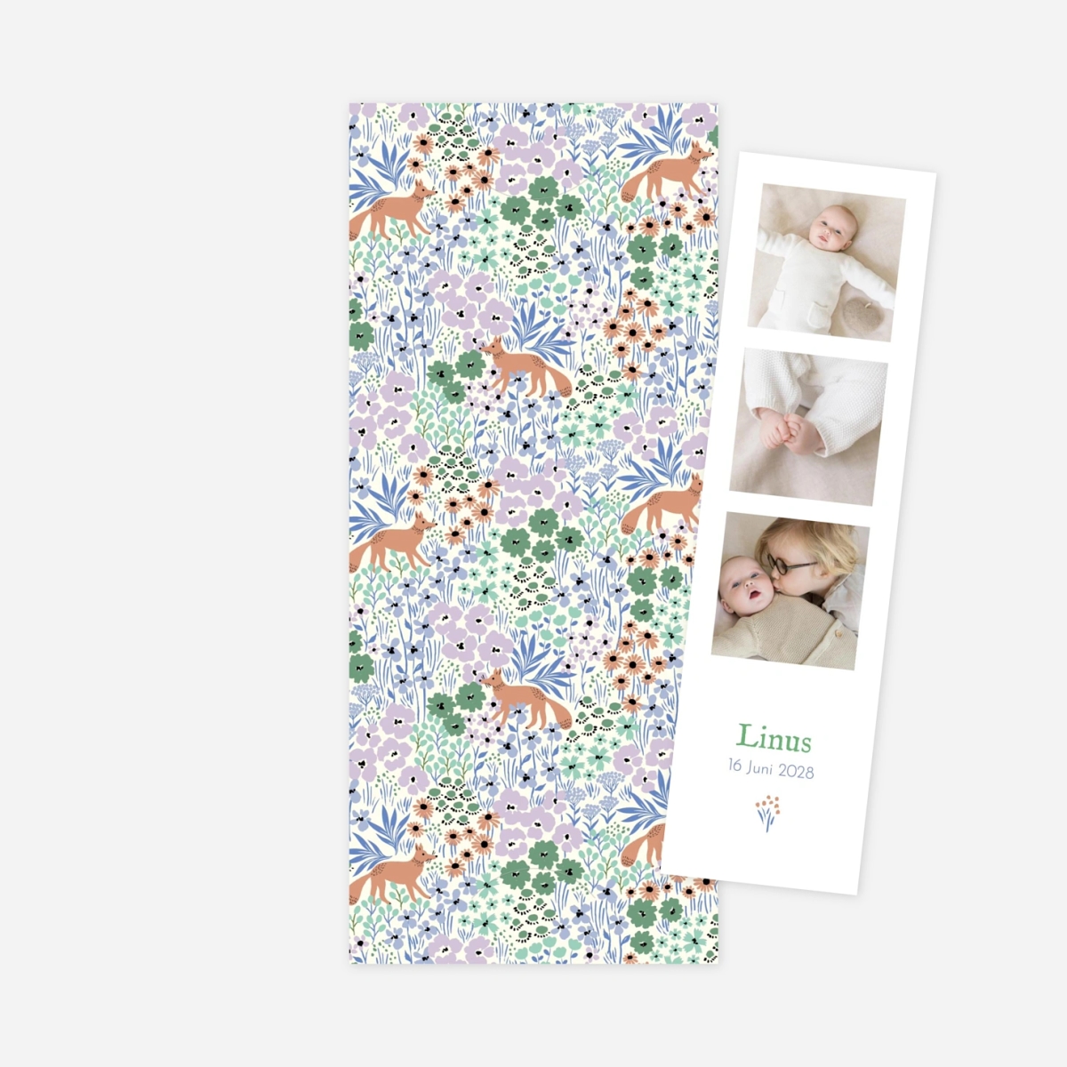 Geburtskarte Liberty Fuchs