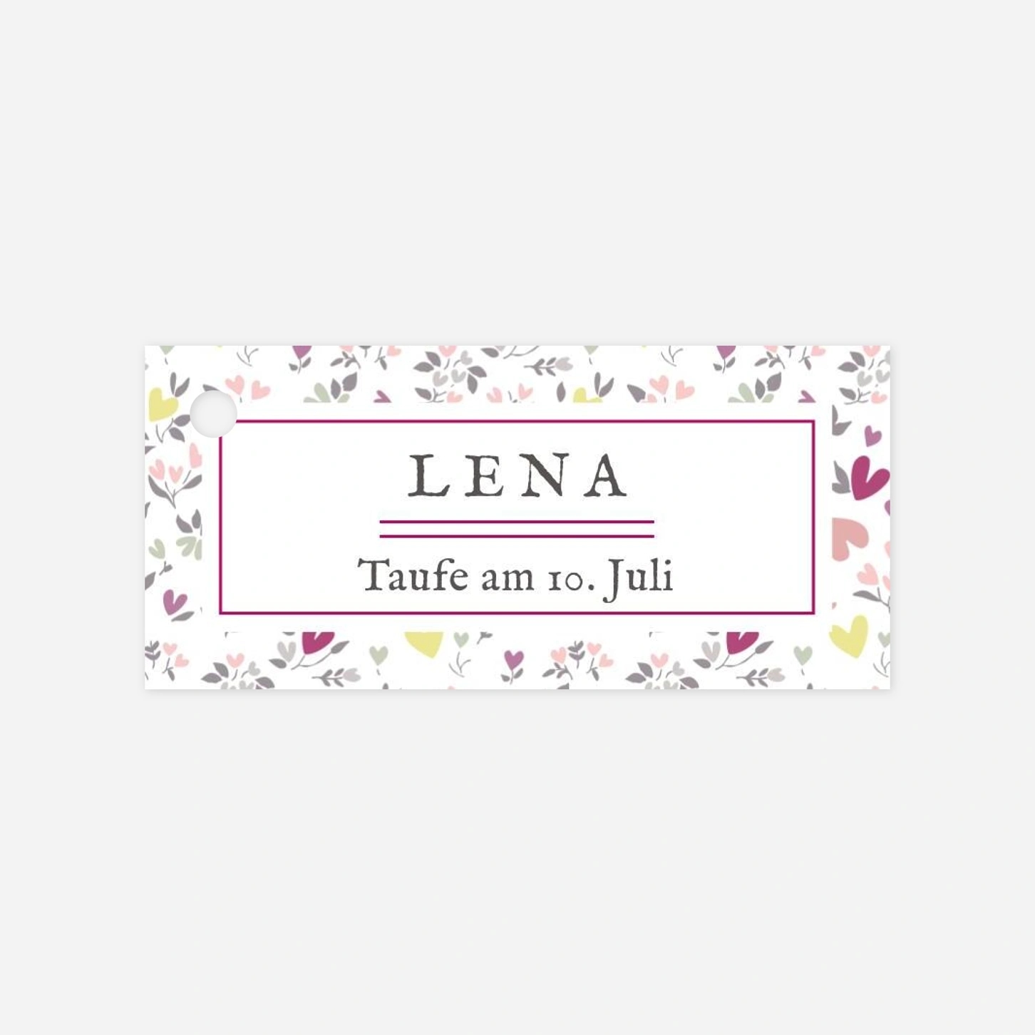 Anhänger Taufe Liberty Herz