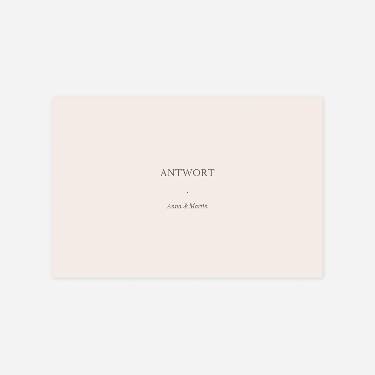 Antwortkarte Hochzeit Ort der Liebe