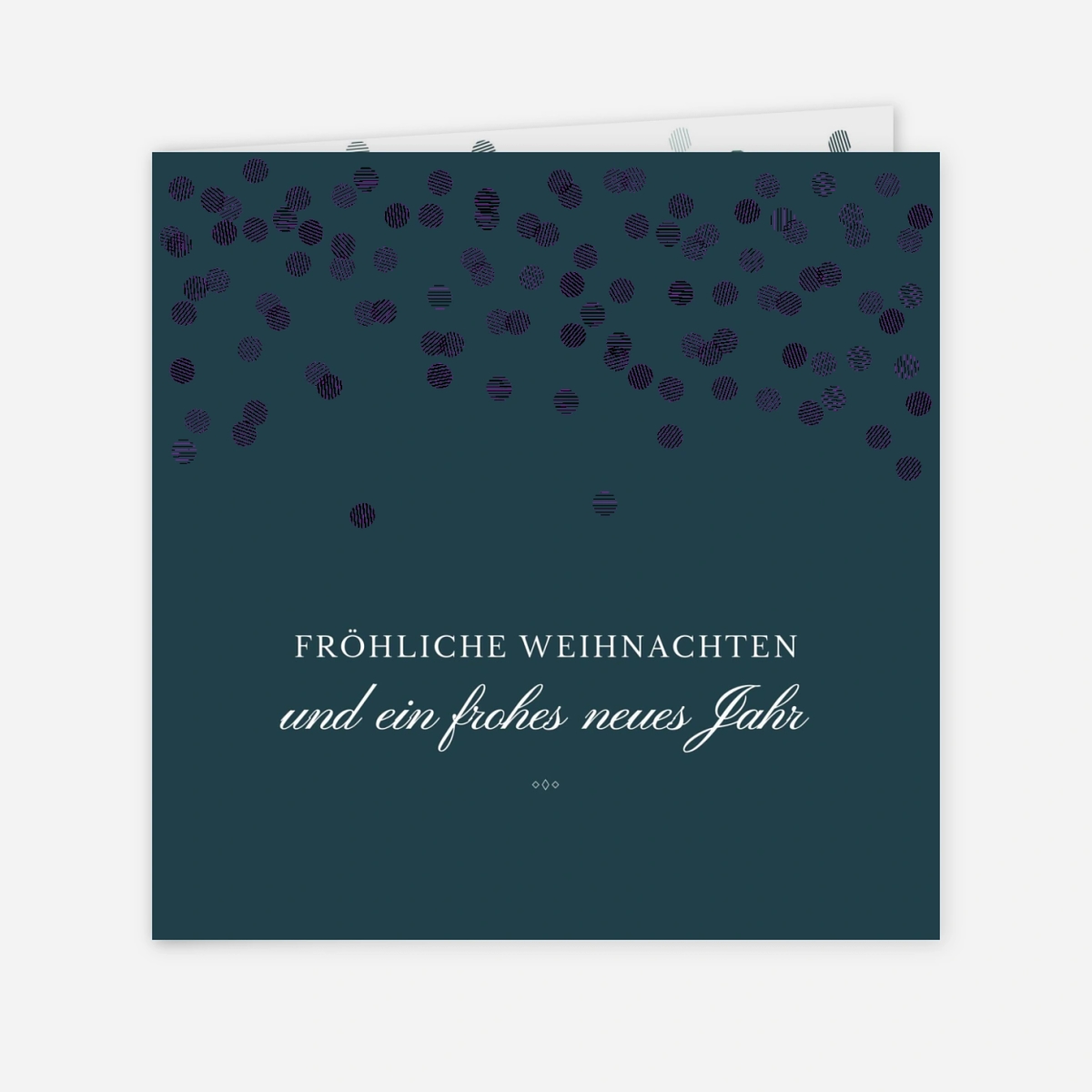 Geschäftliche Weihnachtskarte Lichterregen