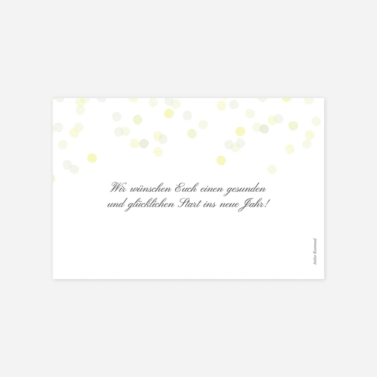 Weihnachtskarte Lichterregen