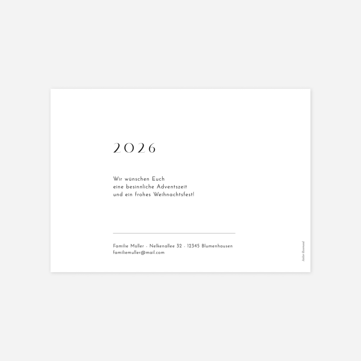 Weihnachtskarte Lovely Moments