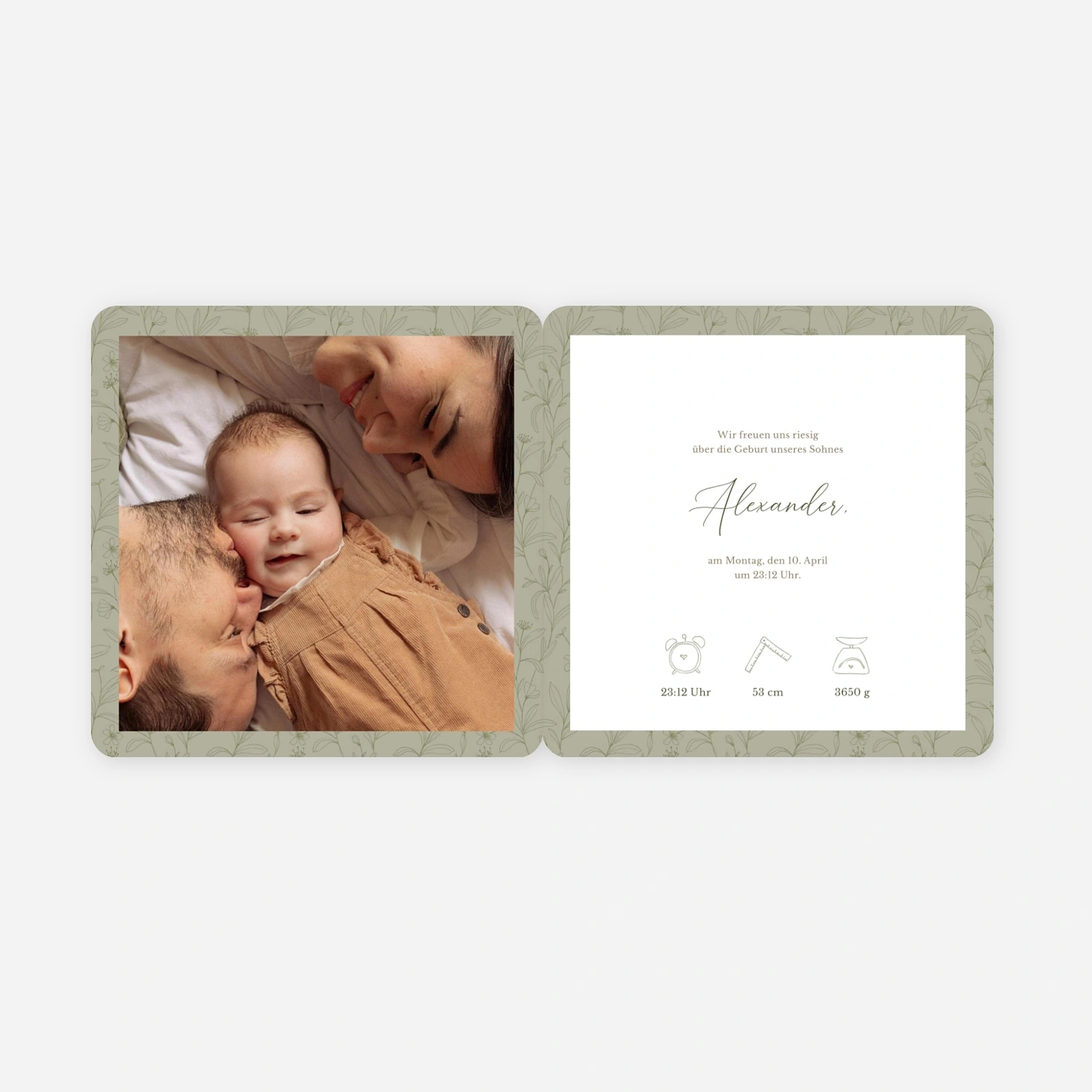 Geburtskarte Little Soul