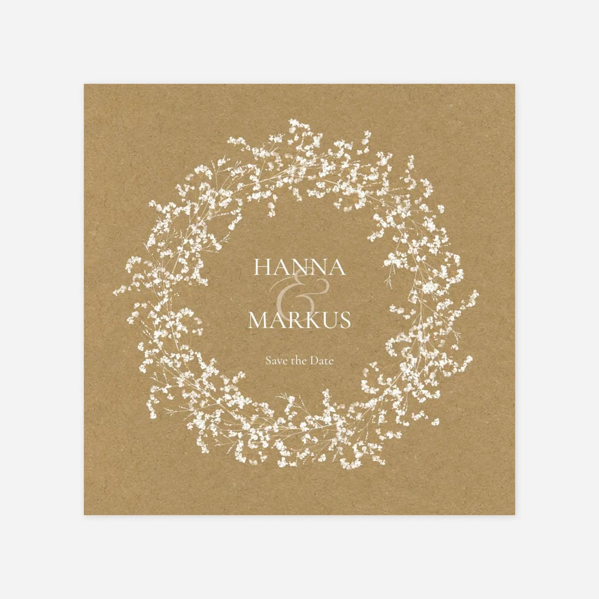 Save-the-Date Karte Luft und Liebe