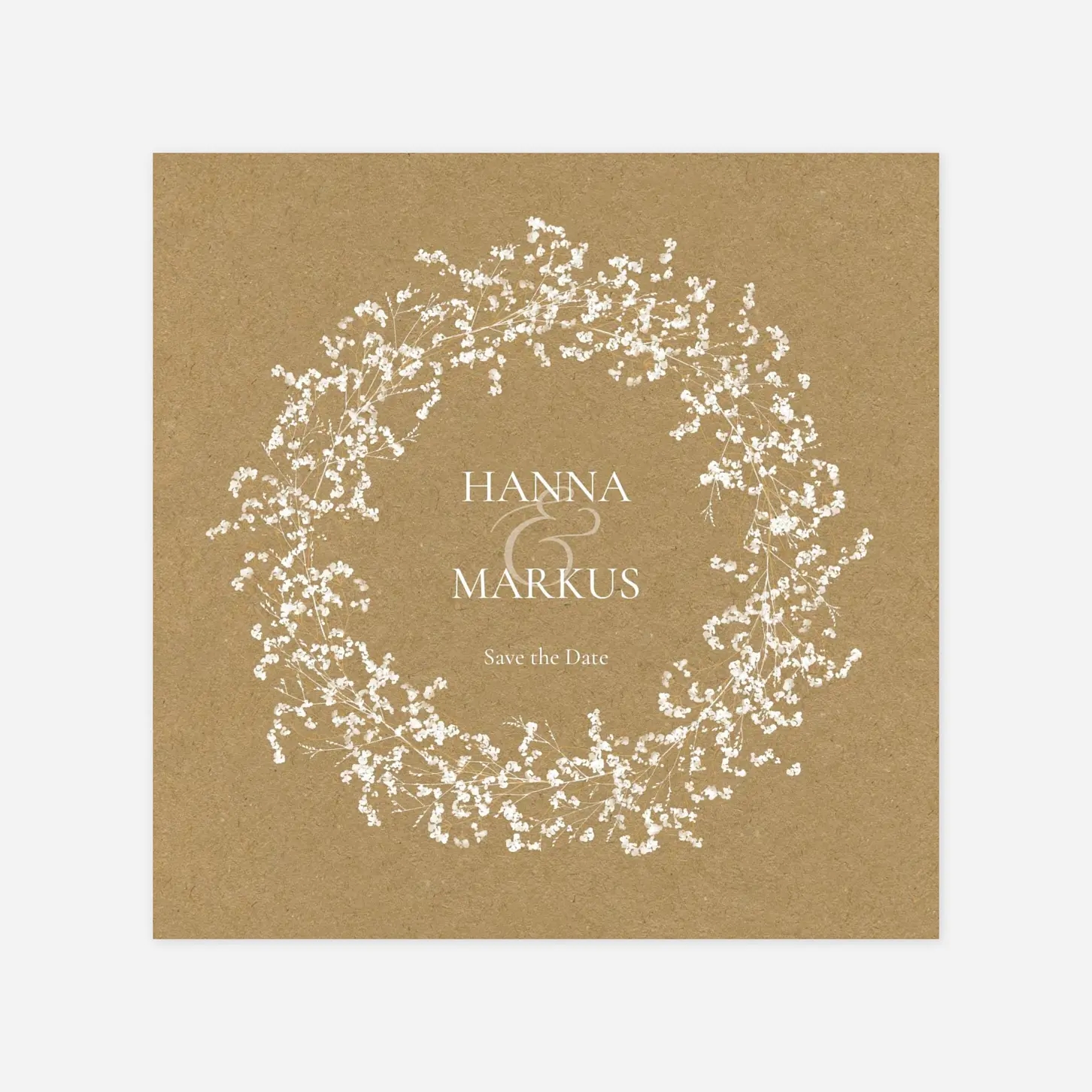 Save-the-Date Karte Luft und Liebe