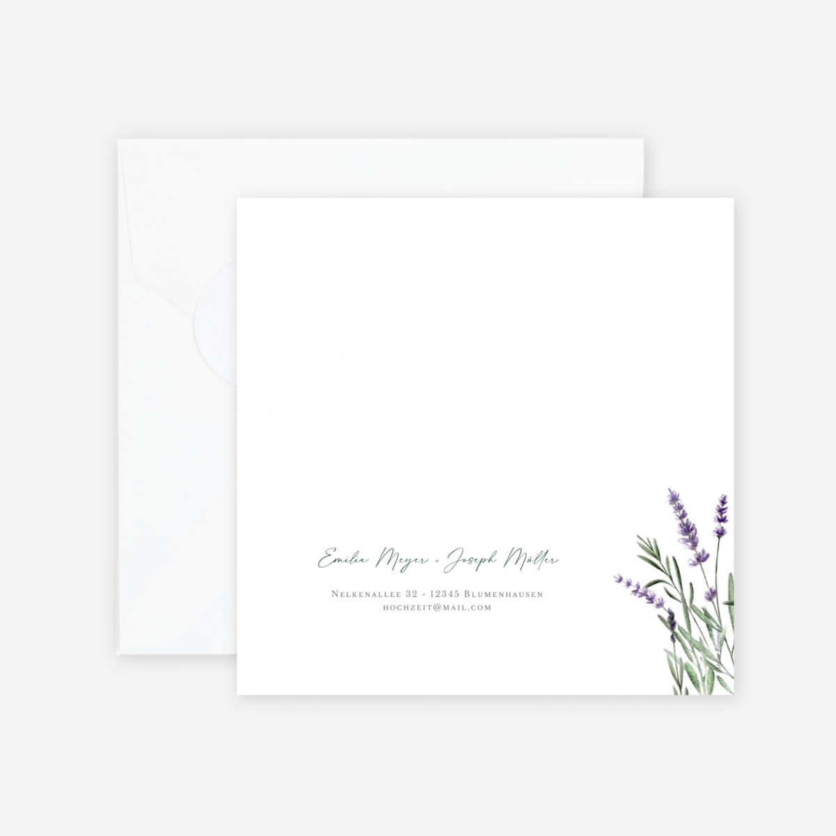 Hochzeitseinladung Lavendeltraum