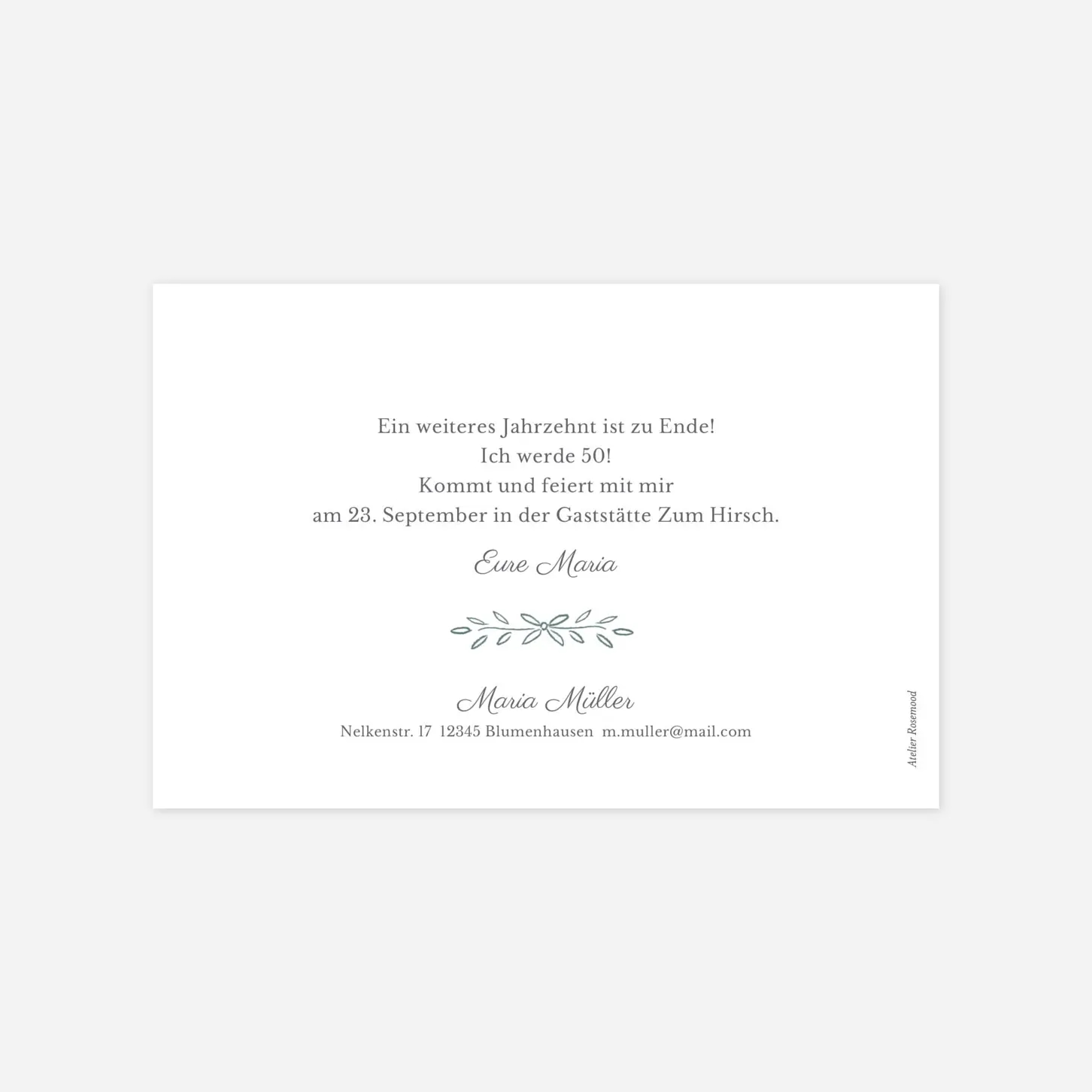 Geburtstagseinladung Lyrik