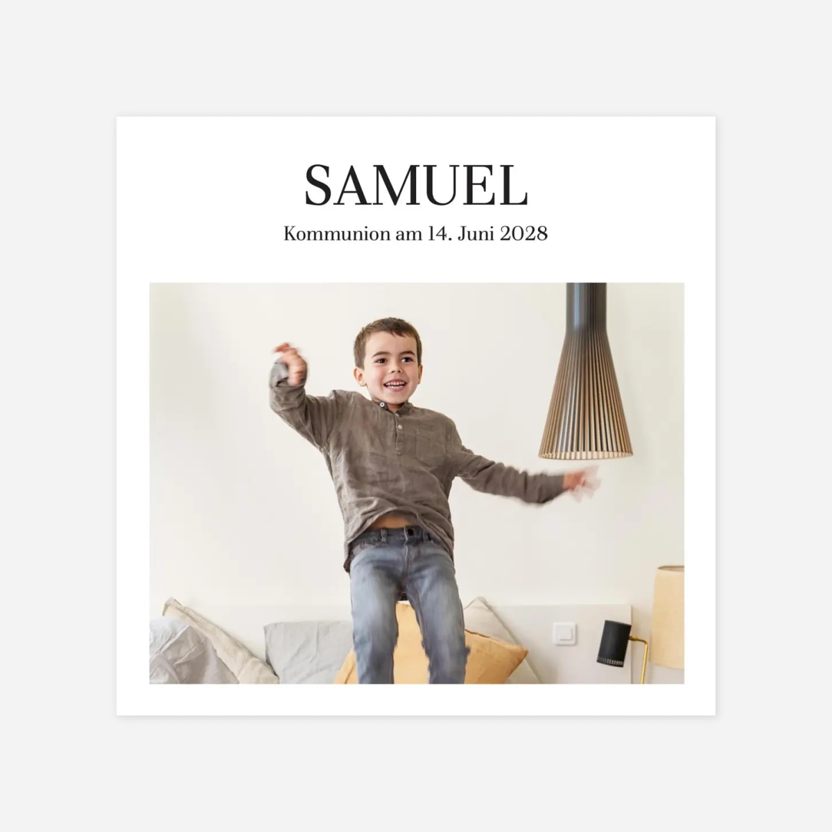 Kommunionseinladung Magazin