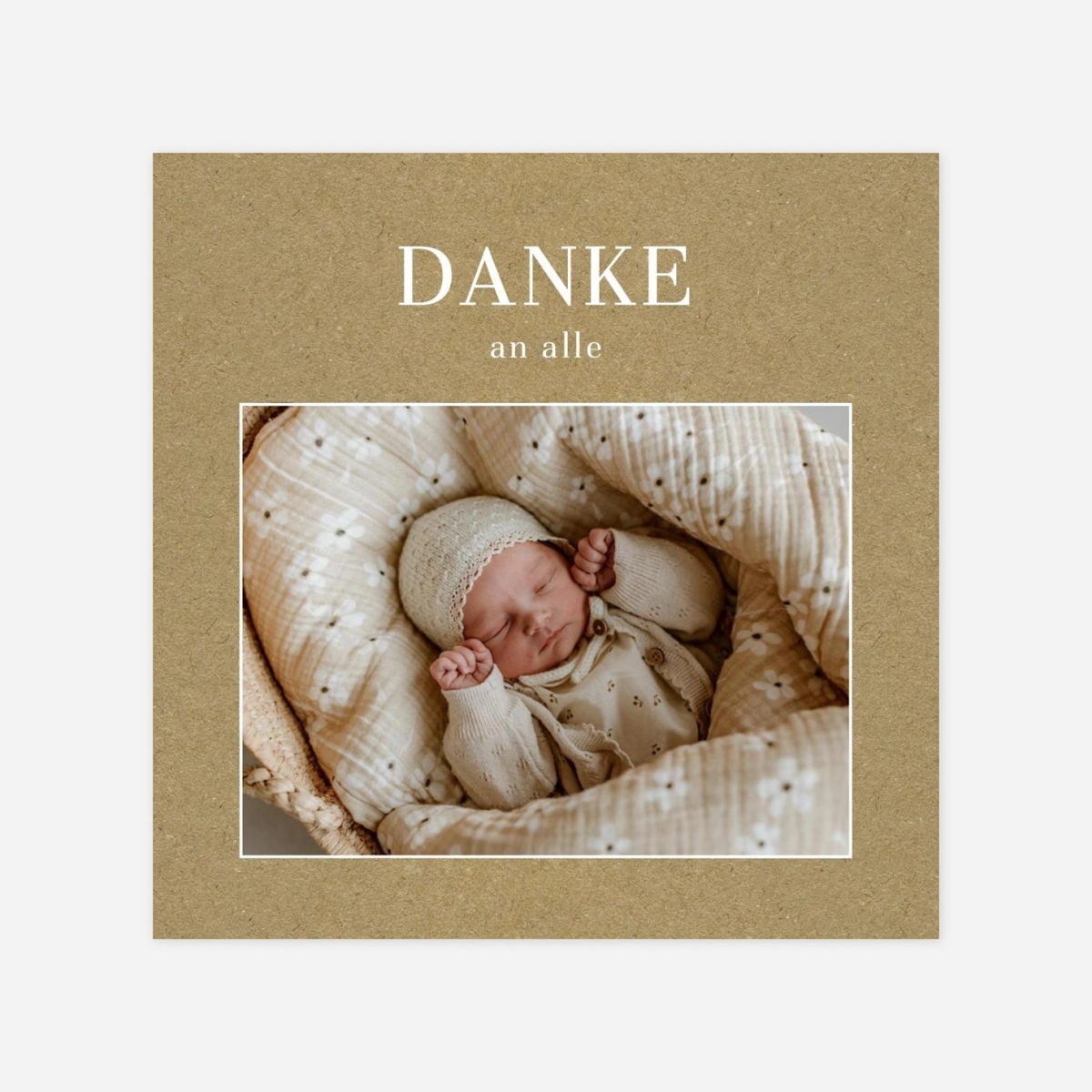 Dankeskarte Geburt Magazin