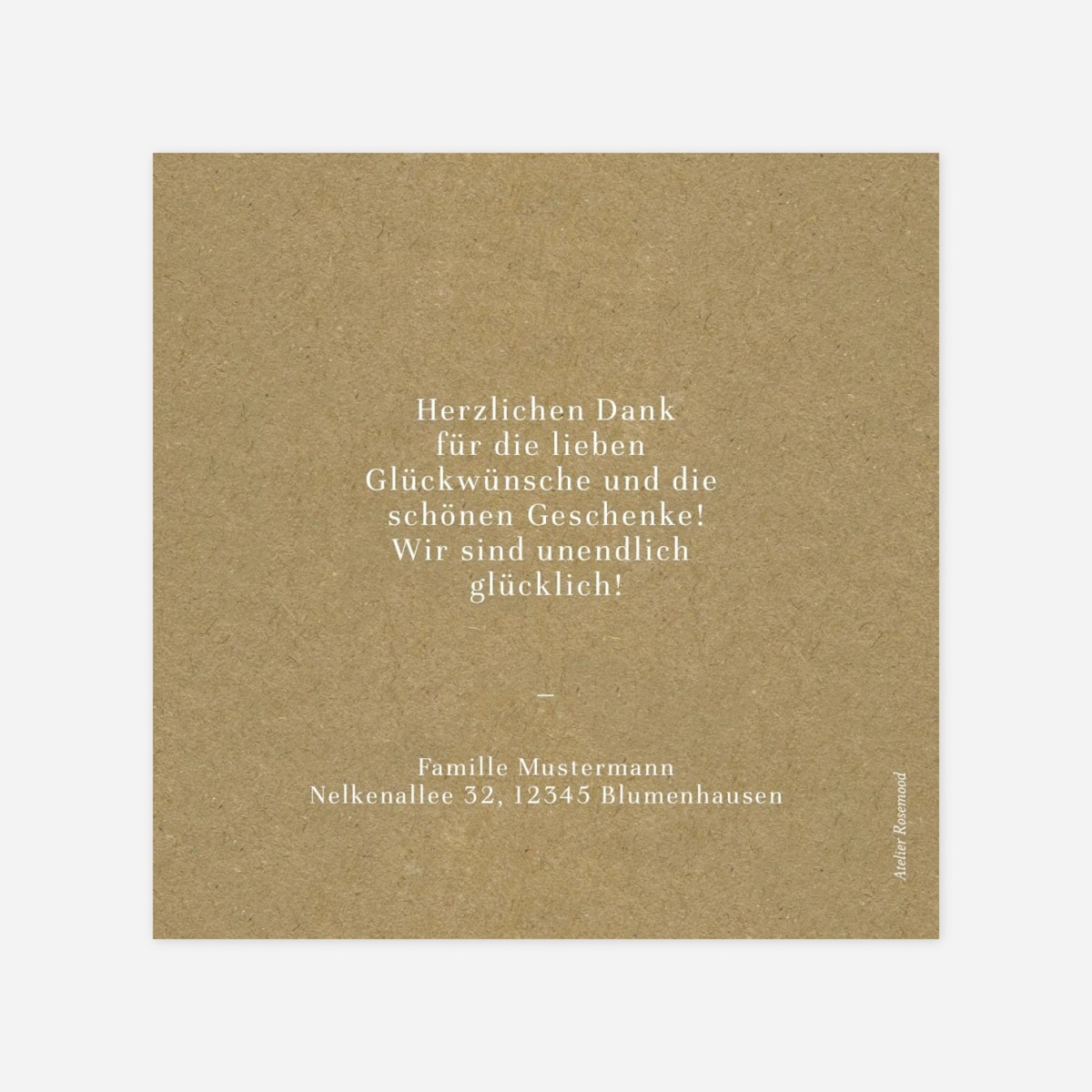 Dankeskarte Geburt Magazin