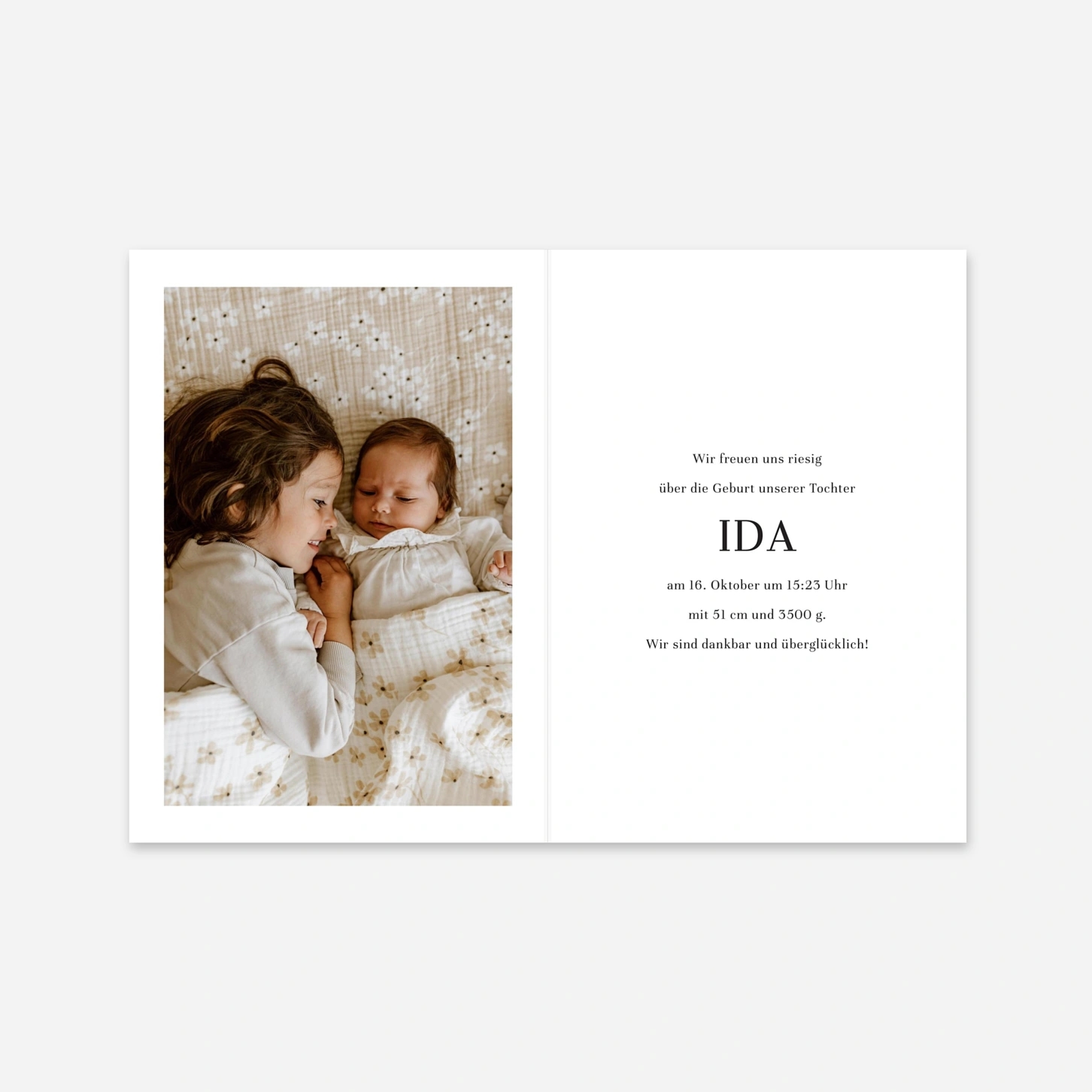 Geburtskarte Magazin