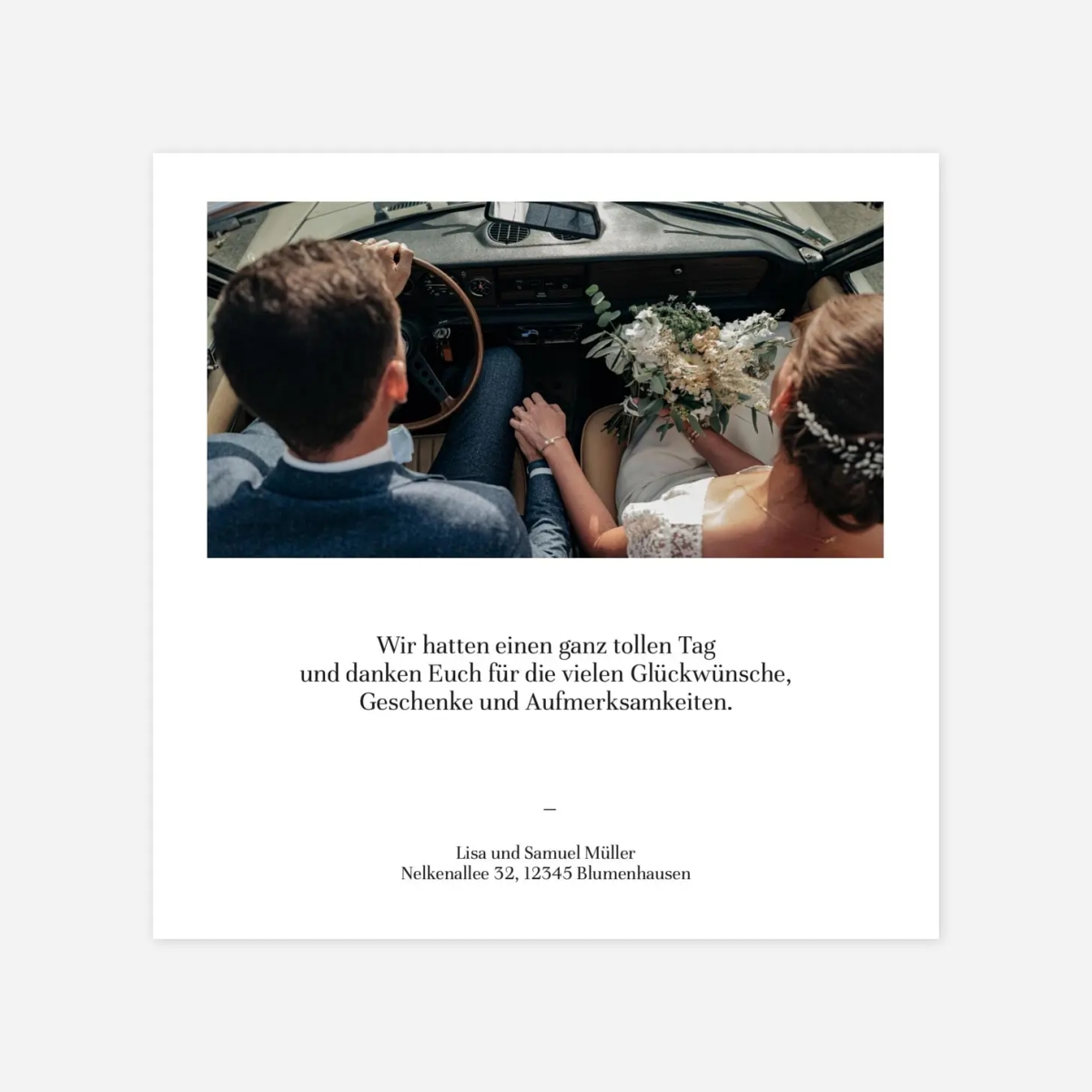 Dankeskarte Hochzeit Magazin