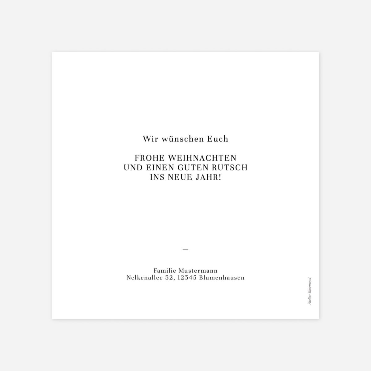 Weihnachtskarte Magazin