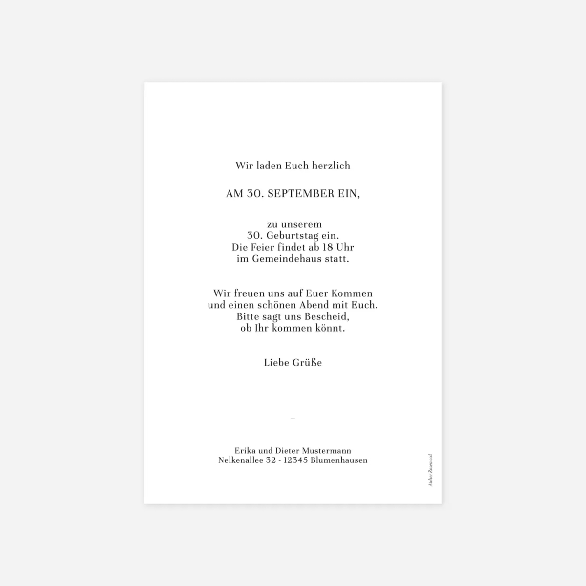 Geburtstagseinladung Magazin bunt