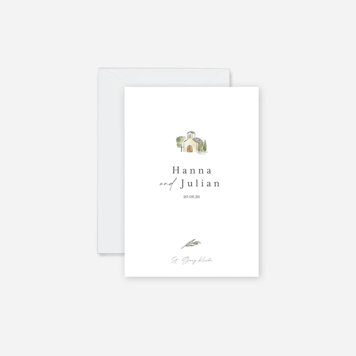 Hochzeitseinladung Malerische Liebe