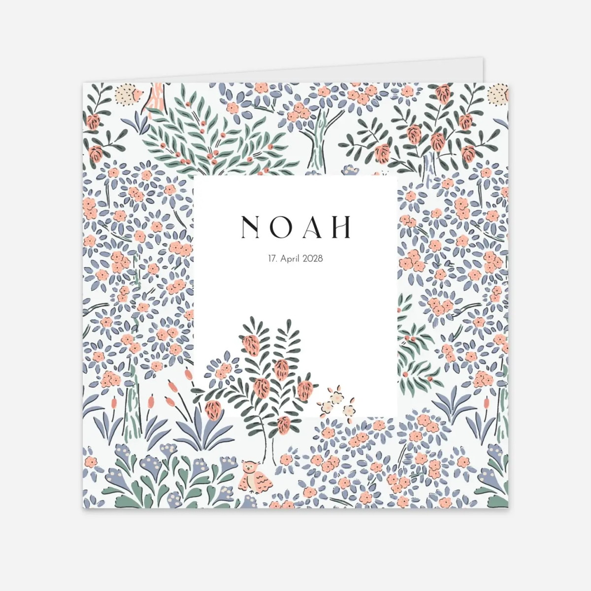 Geburtskarte Märchenwald