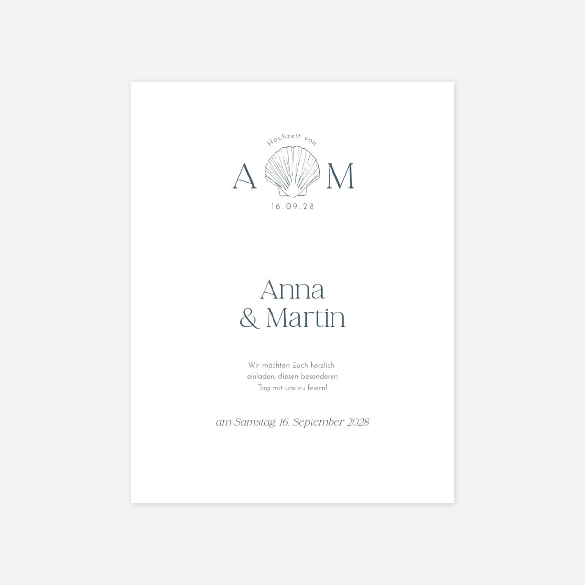 Hochzeitseinladung Meeresflüstern