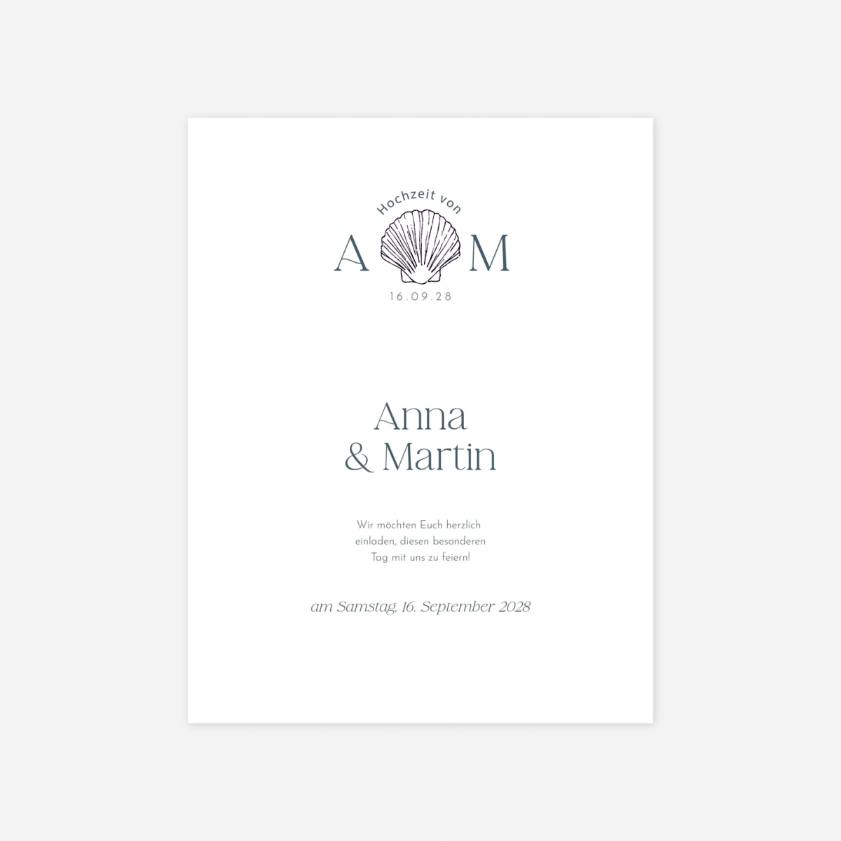 Hochzeitseinladung Meeresflüstern