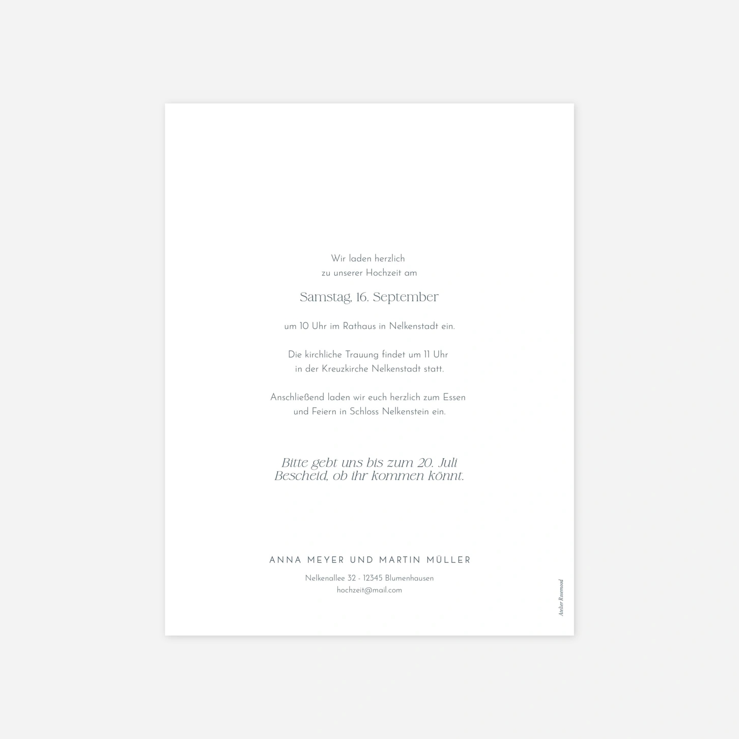 Hochzeitseinladung Meeresflüstern