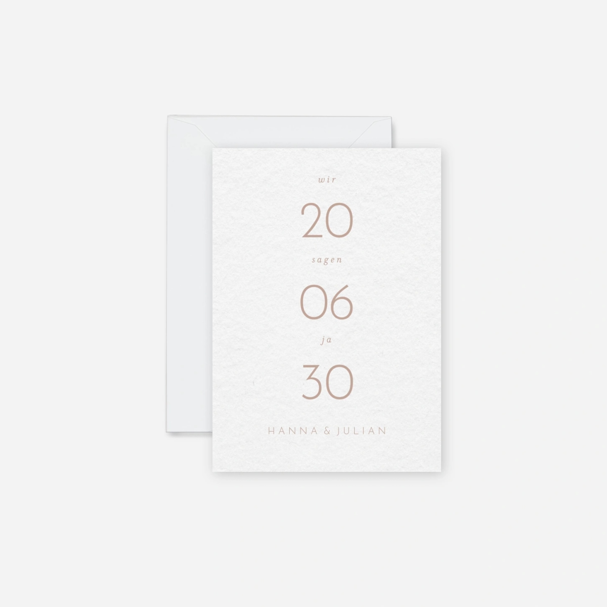 Hochzeitseinladung Minimalistische Eleganz