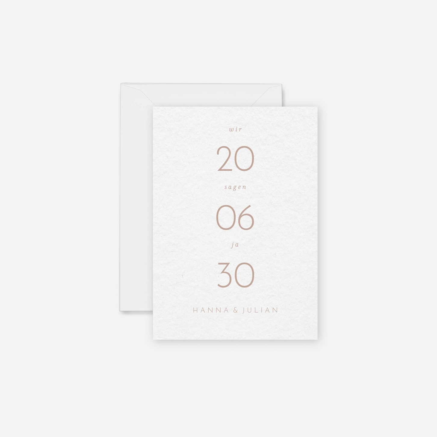 Hochzeitseinladung Minimalistische Eleganz