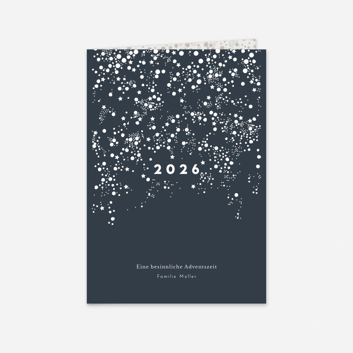 Weihnachtskarte Milchstraße (Klappkarte)